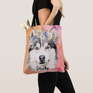 Husky Dog Tote Bag