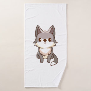 Husky Dog Wolfhound Bath Towel