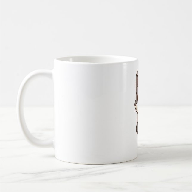 Husky Dog Wolfhound Coffee Mug (Left)