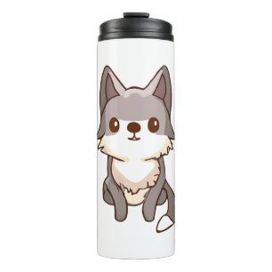 Husky Dog Wolfhound Thermal Tumbler