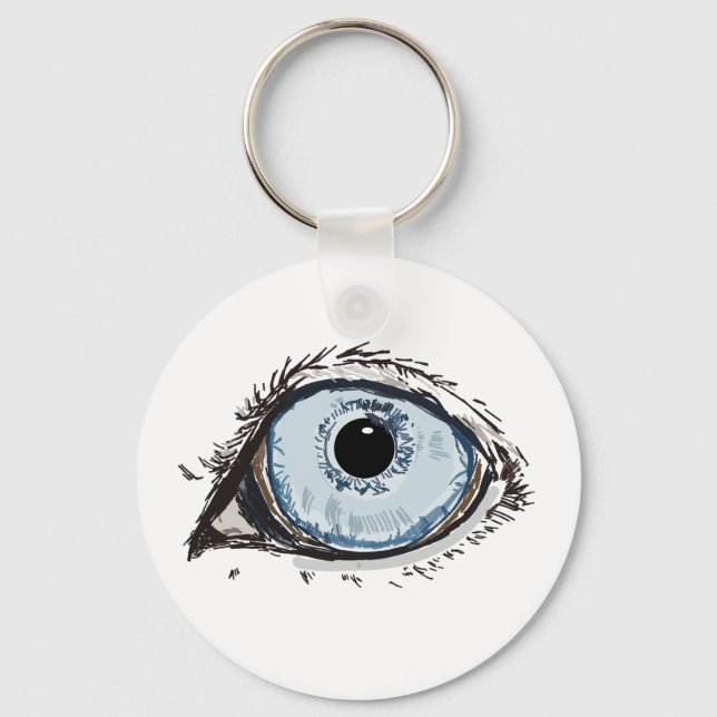 Husky Eye Key Ring (Front)