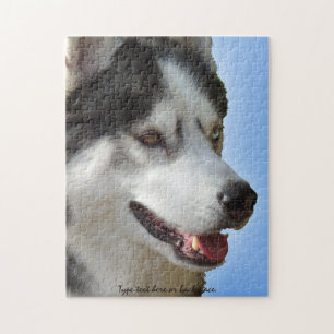 Husky Eyes Puzzle Personalised Sled Dog Puzzles