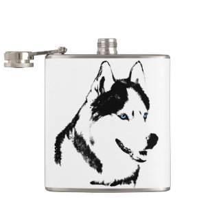 Husky Flask Custom Siberian Husky Drink Flask