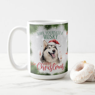 Husky Funny Dog Pun Christmas Coffee Mug
