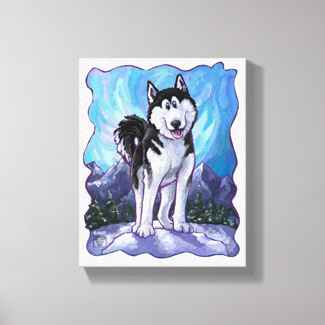 Husky Gifts & Accessories Canvas Print (Front)