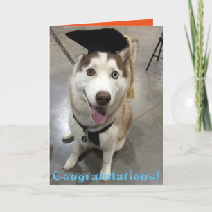 Husky graduated class card