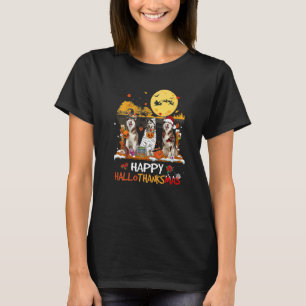 Husky Happy Hallothanksmas Halloween Thanksgiving T-Shirt