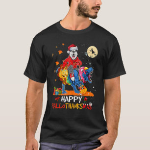Husky Happy Hallothanksmas Halloween Thanksgiving T-Shirt