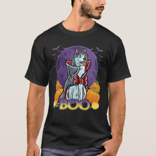Husky Happy Halloween Costume Vampire Sweatshirt T-Shirt