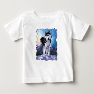 Husky Heads and Tails Baby T-Shirt