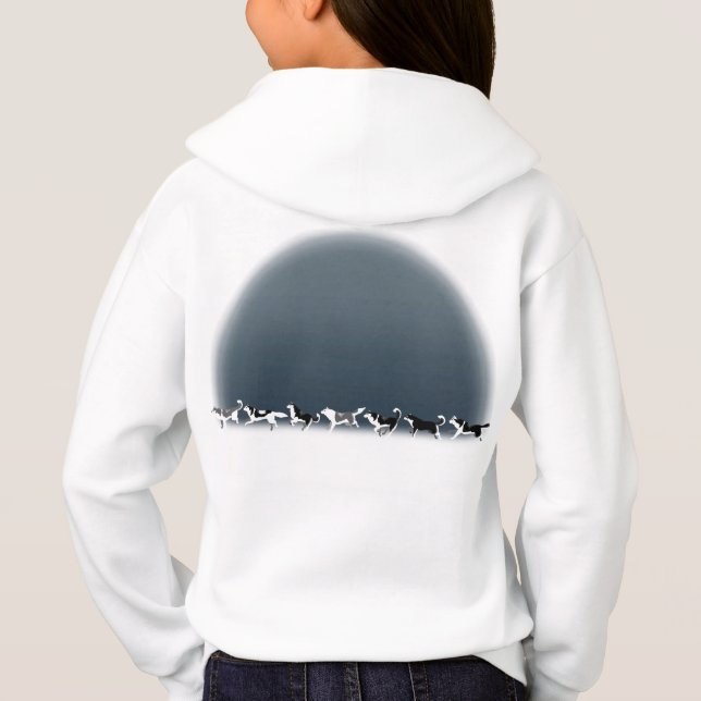 Husky Hoodie Kid's Sled Dog Kid's Husky Sweatshirt (Back)