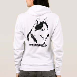 Husky Hoodie Shirt Hooded Sweatshirt Dog Shirts