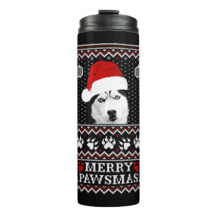 Husky - Husky - husky lover marry christmas swea Thermal Tumbler