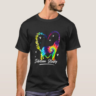 Husky Husky Tie Dye Rainbow Dog T-Shirt