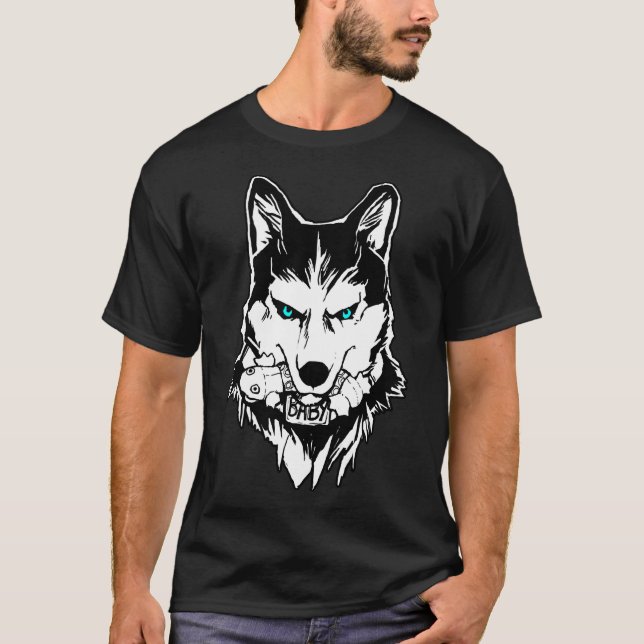 Husky Husky Wolf T-Shirt (Front)