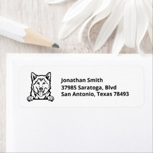 HUSKY   Image on Return Address