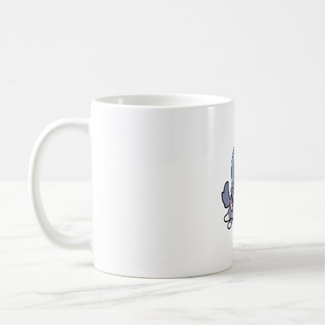 Husky In Space Puppy Dog Lover Retro Coffee Mug (Left)