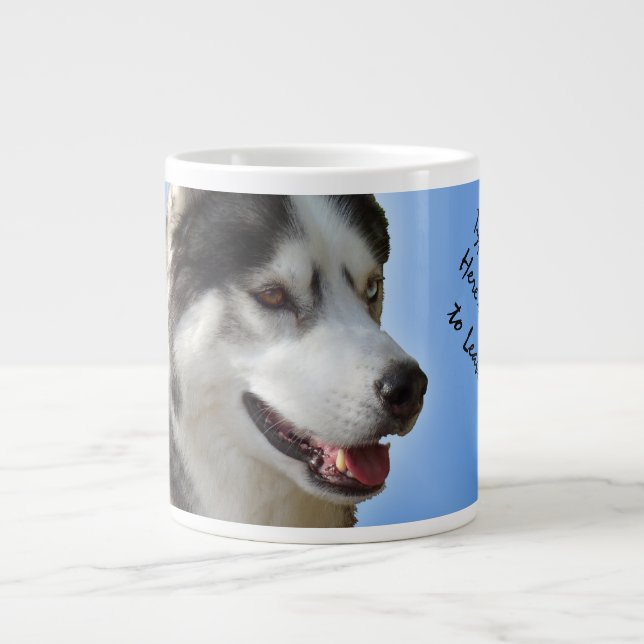 Husky Jumbo Mug Siberian Husky Cup Personalised (Front)