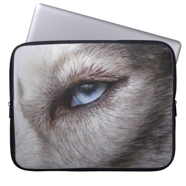 Husky Laptop Case Siberian Husky Blue Eyes Gifts (Front)