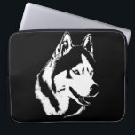 Husky Laptop Case Siberian Husky Malamute Gifts<br><div class="desc">Husky Laptop Case Cool Siberian Husky / Malamute Computer Cases Full Moon Gifts Keepsakes & Sled Dog Keepsakes for Men, Women, Kids Husky Wolf Pup Gifts Home & Office Alaskan Malamute Siberian Husky Cases & Husky Gifts featuring Tundra the Talking Husky Pup Gifts Design by Artist / Designer Kim Hunter....</div>