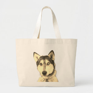 Husky Large Tote Bag