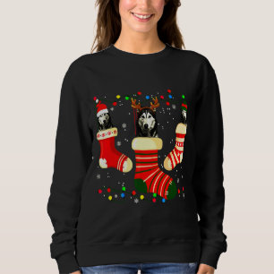 Husky Light Socks Xmas Sweatshirt