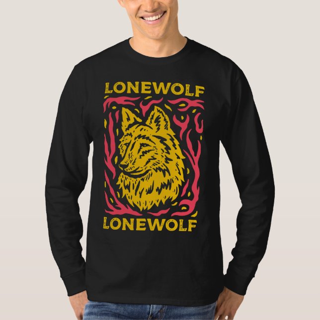 Husky Lonewolf Style T-Shirt (Front)