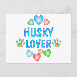 HUSKY LOVER POSTCARD
