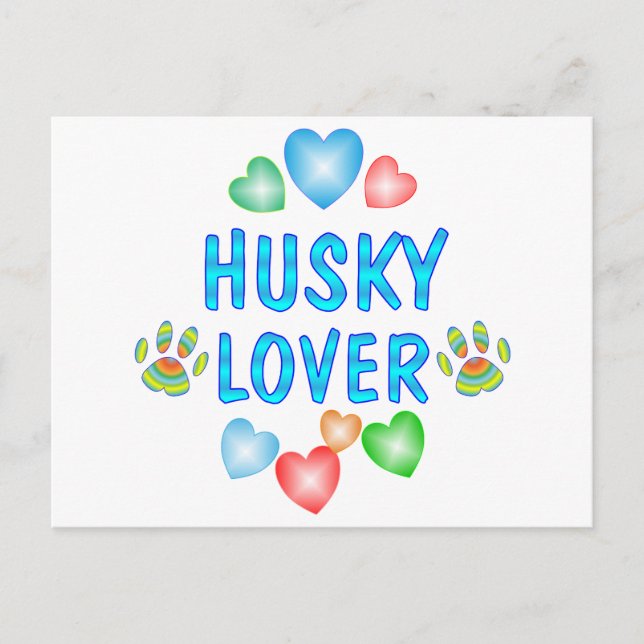 HUSKY LOVER POSTCARD (Front)