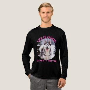 Husky Makes Life Better Tri-Blend Shirt