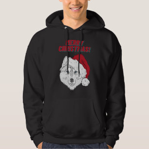 Husky Merry Christmas Style 1 Hoodie