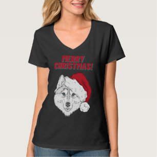 Husky Merry Christmas Style 1 T-Shirt