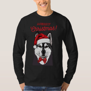 Husky Merry Christmas Style 3 T-Shirt