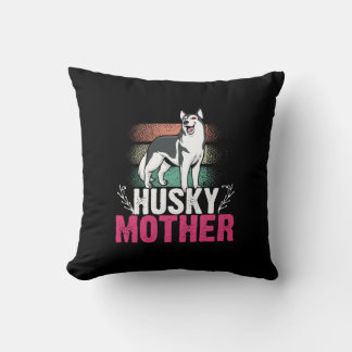 Husky Mother Love: Celebrating Loyalty and Bond Cushion