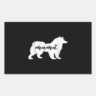Husky Mothers Day   Dog Paw Lover Gift Rectangular Sticker