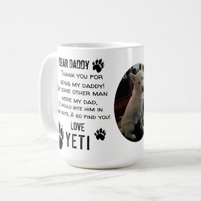 HUSKY MUG DADDY! DEAR DAD pET COFFEE (Front Left)
