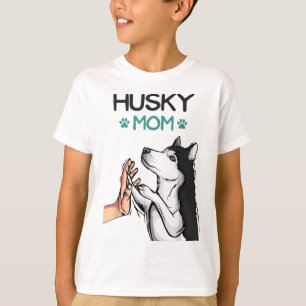 Husky Mum Dog Lover Girls Women T-Shirt