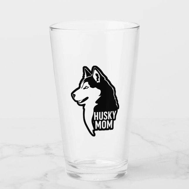 Husky Mum Glass (Front)