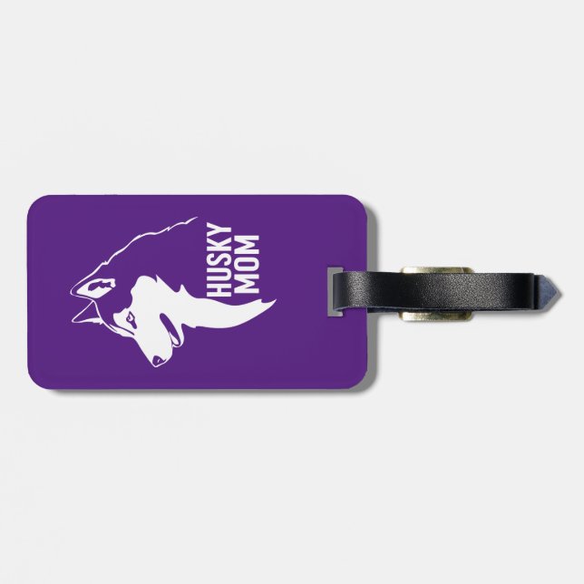 Husky Mum Luggage Tag (Back Horizontal)