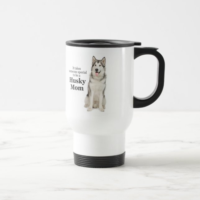 Husky Mum Travel Mug (Right)