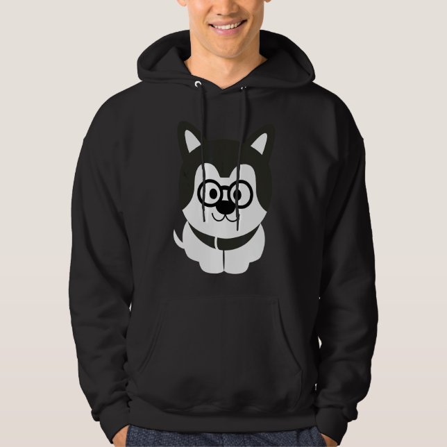 Husky Nerdy Hoodie (Front)