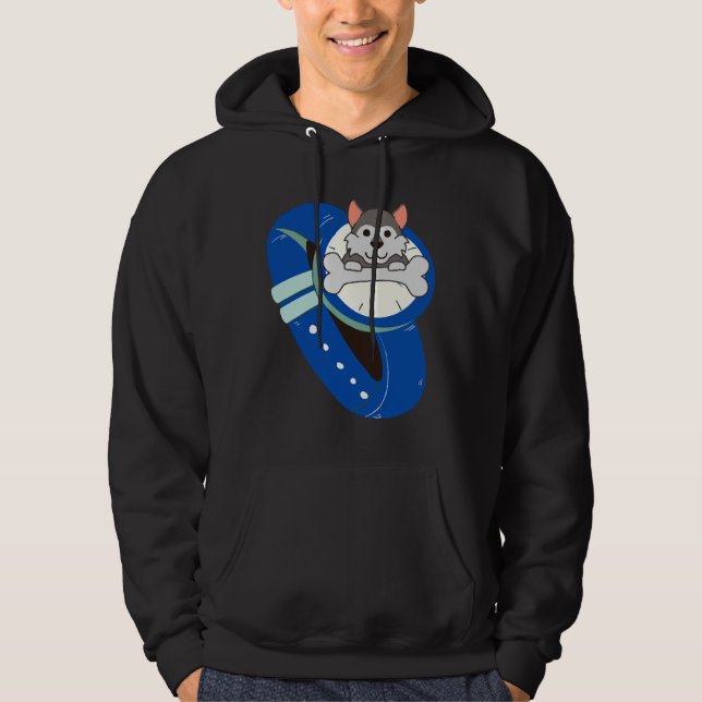 Husky On Watch Hoodie (Front)