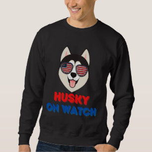Husky On Watch       Sweatshirt