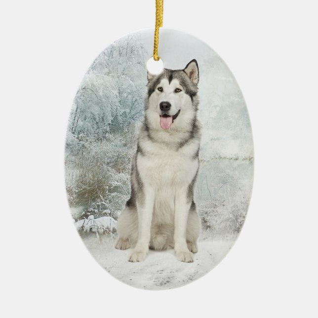 Husky Ornament (Front)