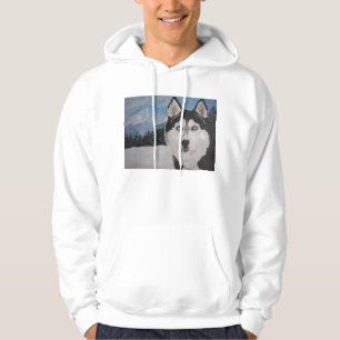 Husky painting hoodie