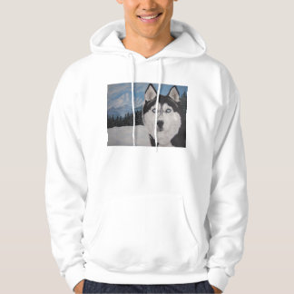 Husky painting hoodie