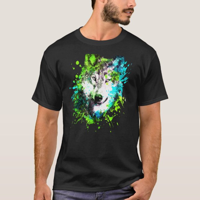 Husky Painting Wolves T-Shirt (Front)