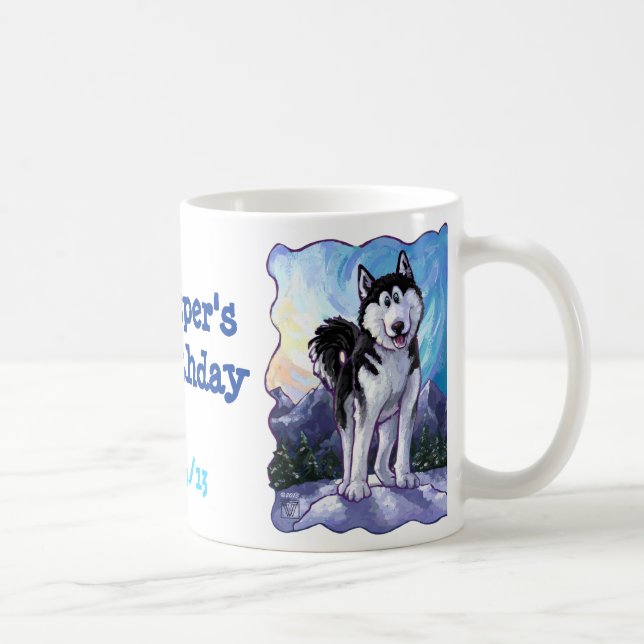 Husky Party Centre Coffee Mug (Right)