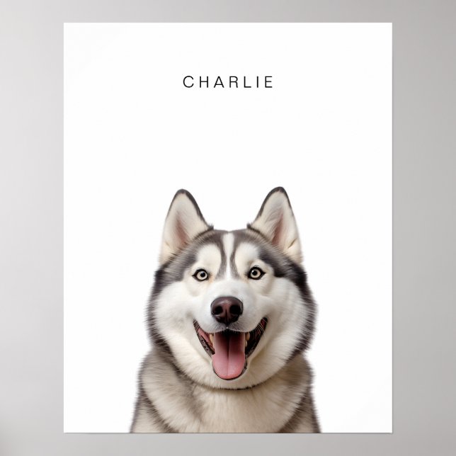 Husky Personalised Print (Front)