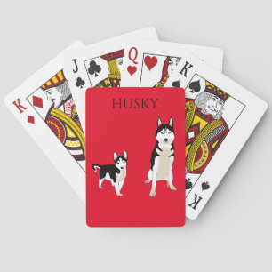 Husky playing cards. cards